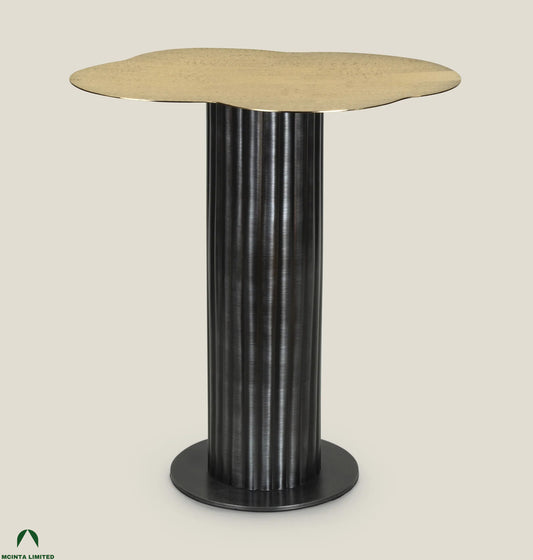 Maxine Antique Silver Iron Side Table