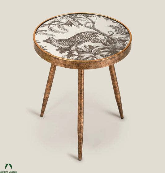 Botoni Fiberglass and Metal Side Table