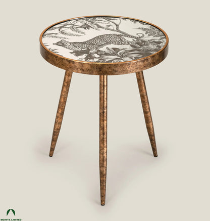 Botoni Fiberglass and Metal Side Table