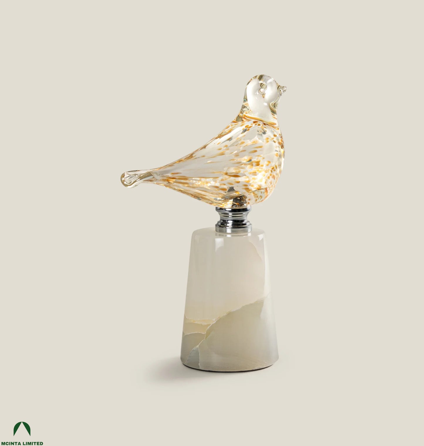 Skylark Glass Bird Sculpture